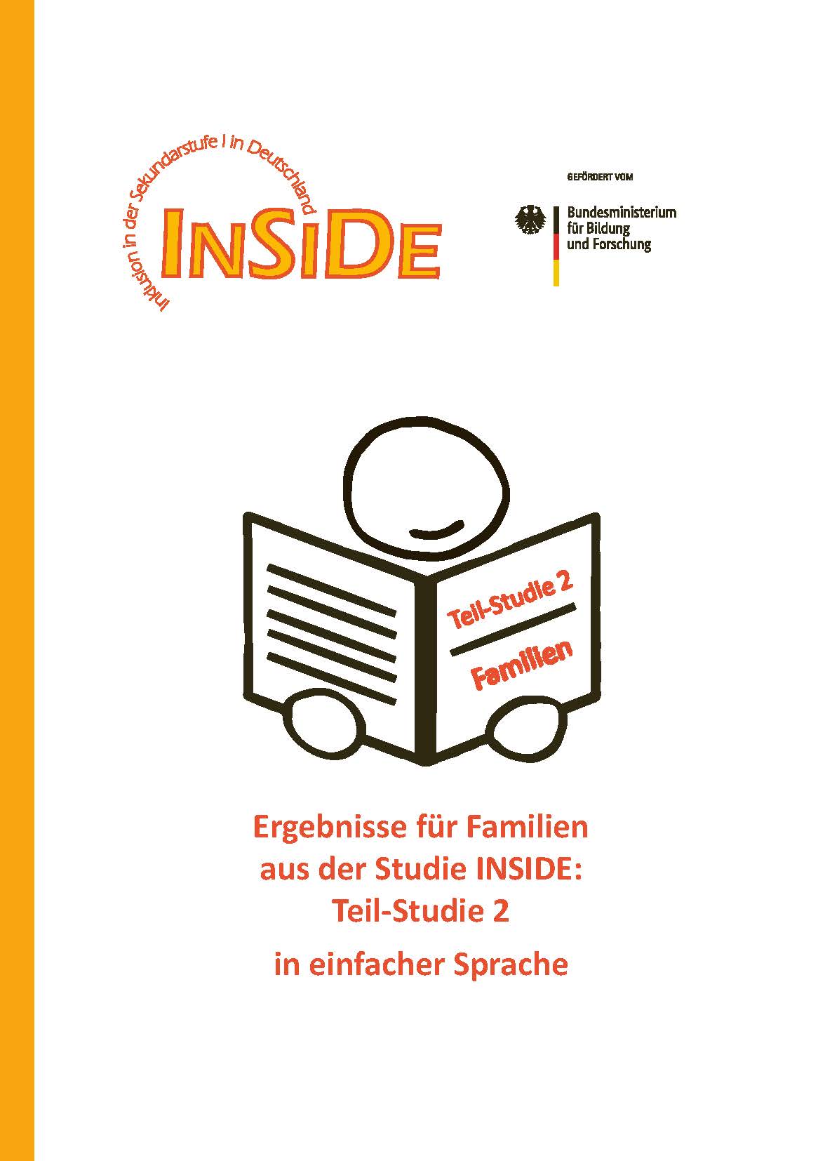 INSIDE-Ergebnisbroschüre für Familien zu Teilstudie 2 in einfacher Sprache